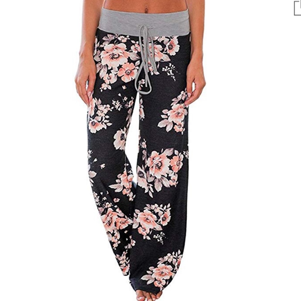 Floral casual pants